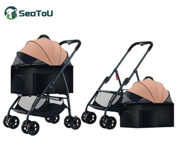 stroller-3-7 Poussette amovible pour animaux de compagnie