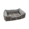Checkered Design Rectangular Dog Bed Collection