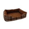 Checkered Design Rectangular Dog Bed Collection