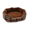 04 Checkered Design Round Dog Bed Collection