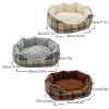 05 Checkered Design Round Dog Bed Collection