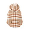 チェック柄ペットケープ風防帽子