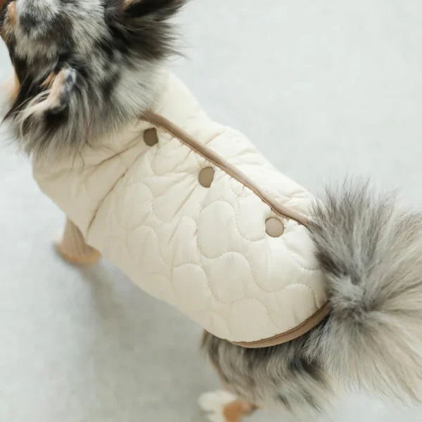 Double-sided quilted down jacket