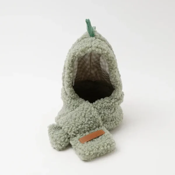 Animal print hooded scarf-4 Animal print hooded scarf