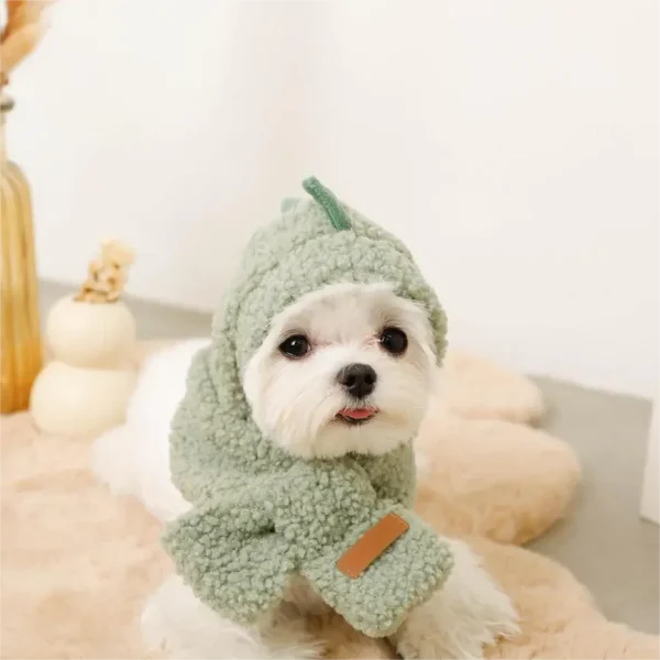 Animal print hooded scarf-5 Animal print hooded scarf