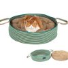 Basket Bed With Cushion For Small Dogs & Cats