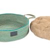 Basket Bed With Cushion For Small Dogs & Cats