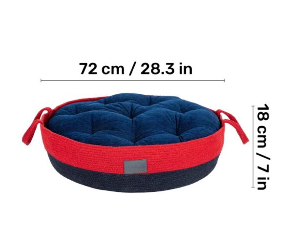 Basket Bed With Cushion For Small Dogs & Cats4 Basket Bed With Cushion For Small Dogs & Cats