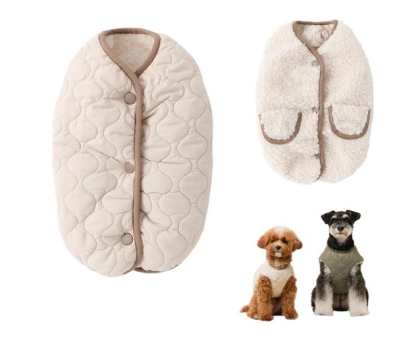 Double-sided quilted down jacket