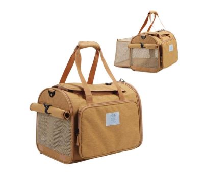 Expandable Large-Space Single Shoulder Handbag Travel Cat Carrier Bag