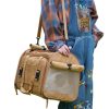 Expandable Large-Space Single Shoulder Handbag Travel Cat Carrier Bag