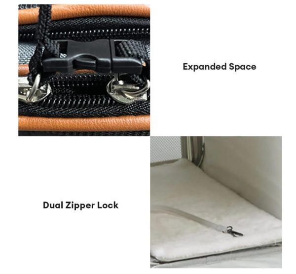 Expandable Large-Space Single Shoulder Handbag Travel Cat Carrier Bag