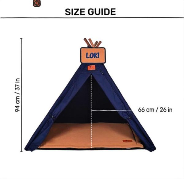 Teepee Tent Bed For Dog & Cat
