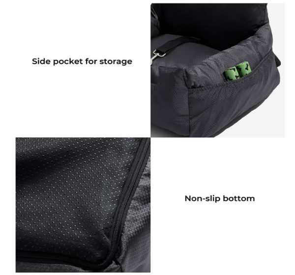Waterproof Travel Bolster Dog Car Seat Bed 1 Waterproof Travel Bolster Dog Car Seat Bed