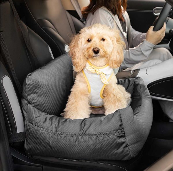 Waterproof Travel Bolster Dog Car Seat Bed 4 Waterproof Travel Bolster Dog Car Seat Bed