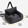 Waterproof Travel Bolster Dog Car Seat Bed 5 Waterproof Travel Bolster Dog Car Seat Bed