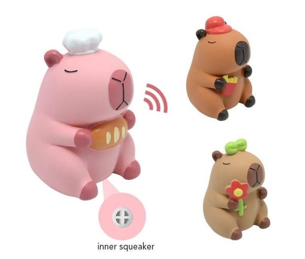 Capy Café Trio Latex Dog Toy Collection