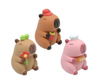 Capy Café Trio Latex Dog Toy Collection