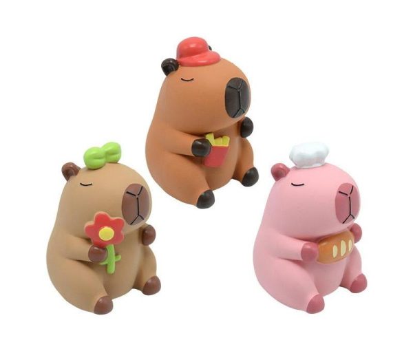 Capy Café Trio Latex Dog Toy Collection