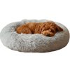 Round Fluffy Polyester Plush Pet Bed