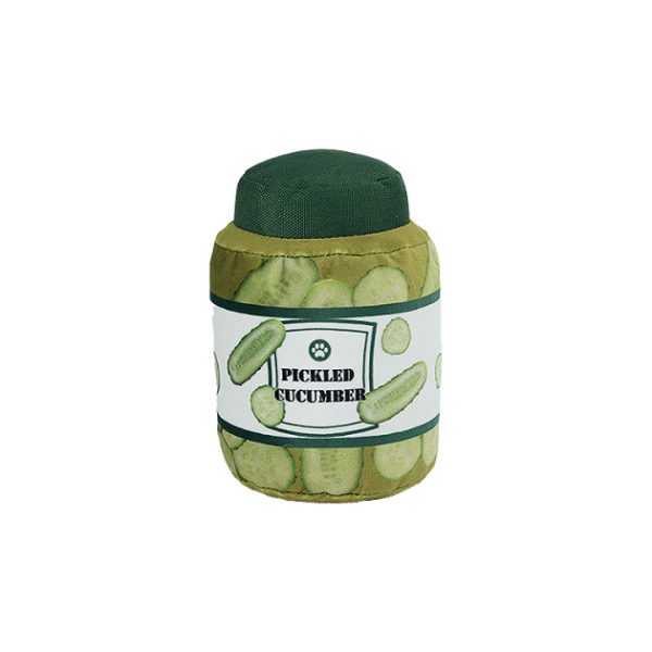 Simple Design Food In A Jar Collection Squeaky Plush Dog Toy