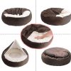 Soft Comfortable Round Pet Bed with Hooded Blanket