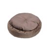Soft Comfortable Round Pet Bed with Hooded Blanket
