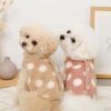 Dotted print Reversible pet clothes