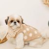 Dotted print Reversible pet clothes
