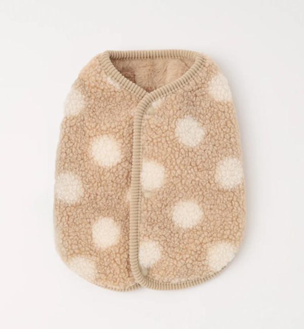 Dotted print Reversible pet clothes