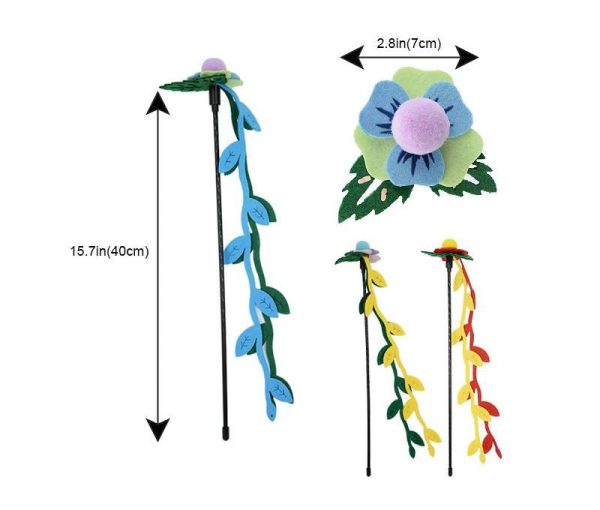 Wholesale Flowers And Vines Cat Teaser Wand