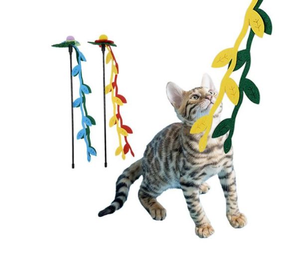 Wholesale Flowers And Vines Cat Teaser Wand
