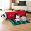 Estadio de fútbol de la Copa del Mundo Túnel Cama para mascotas, Cama para gatos, Alfombra para mascotas, Juguete para gatos